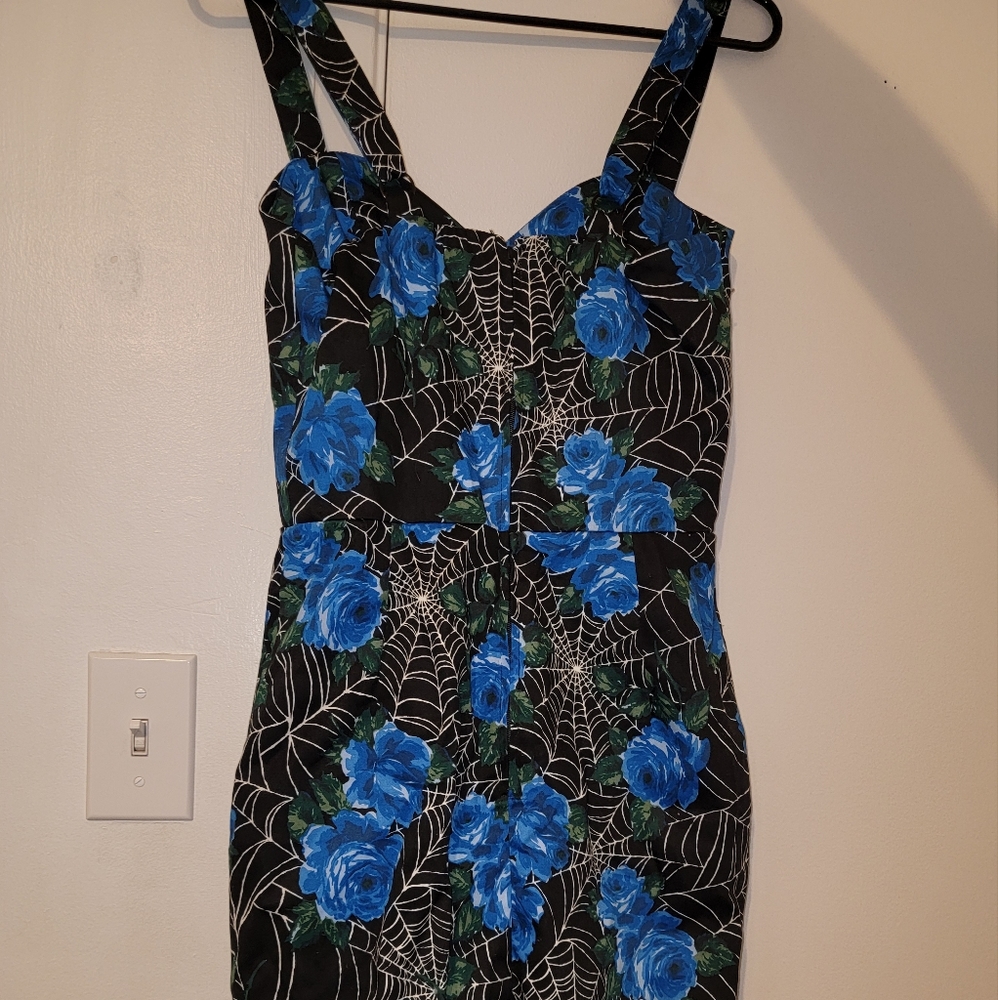 Blue Roses Spiderweb Dress - Picture 2 of 2